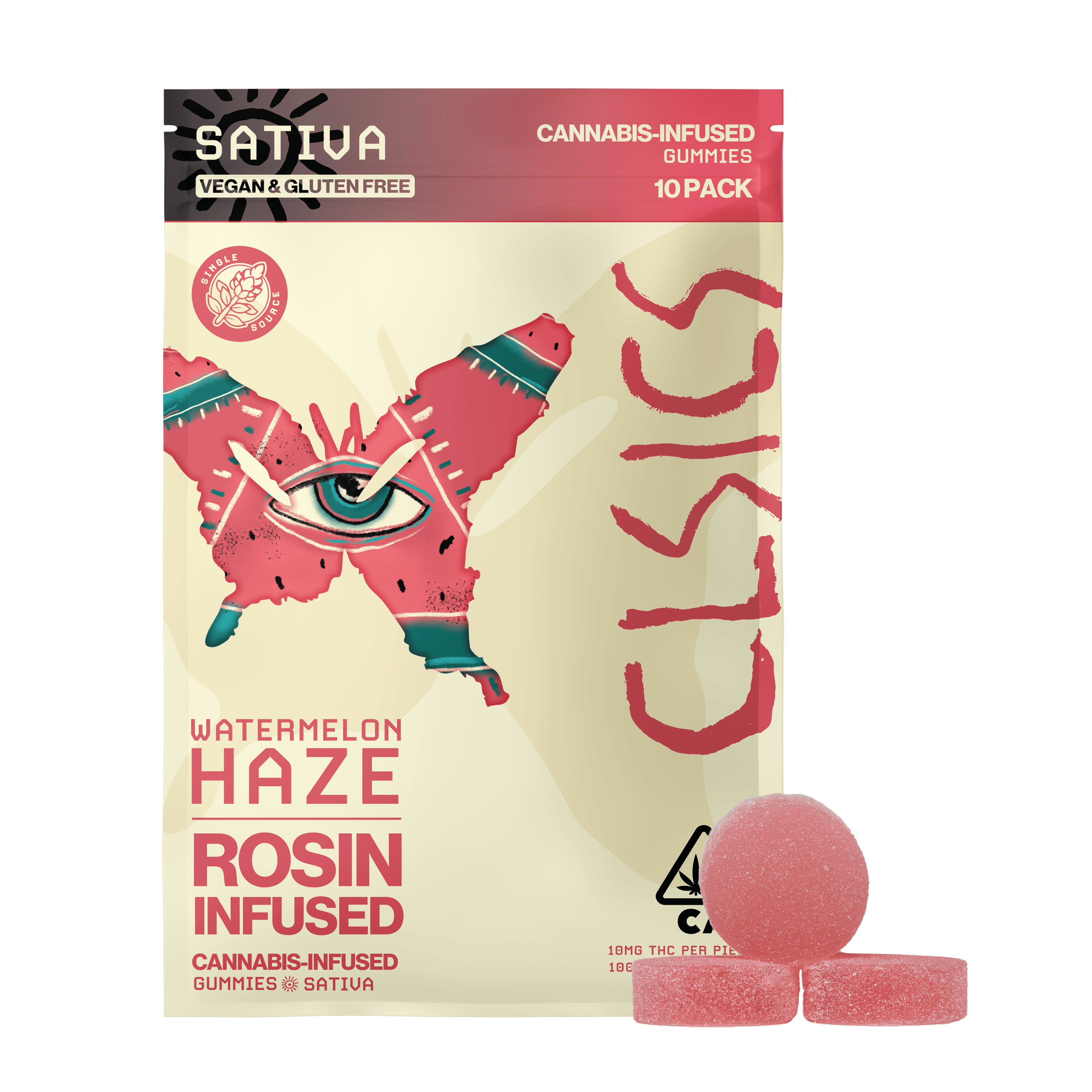 Watermelon Haze 10pk Gummies Live