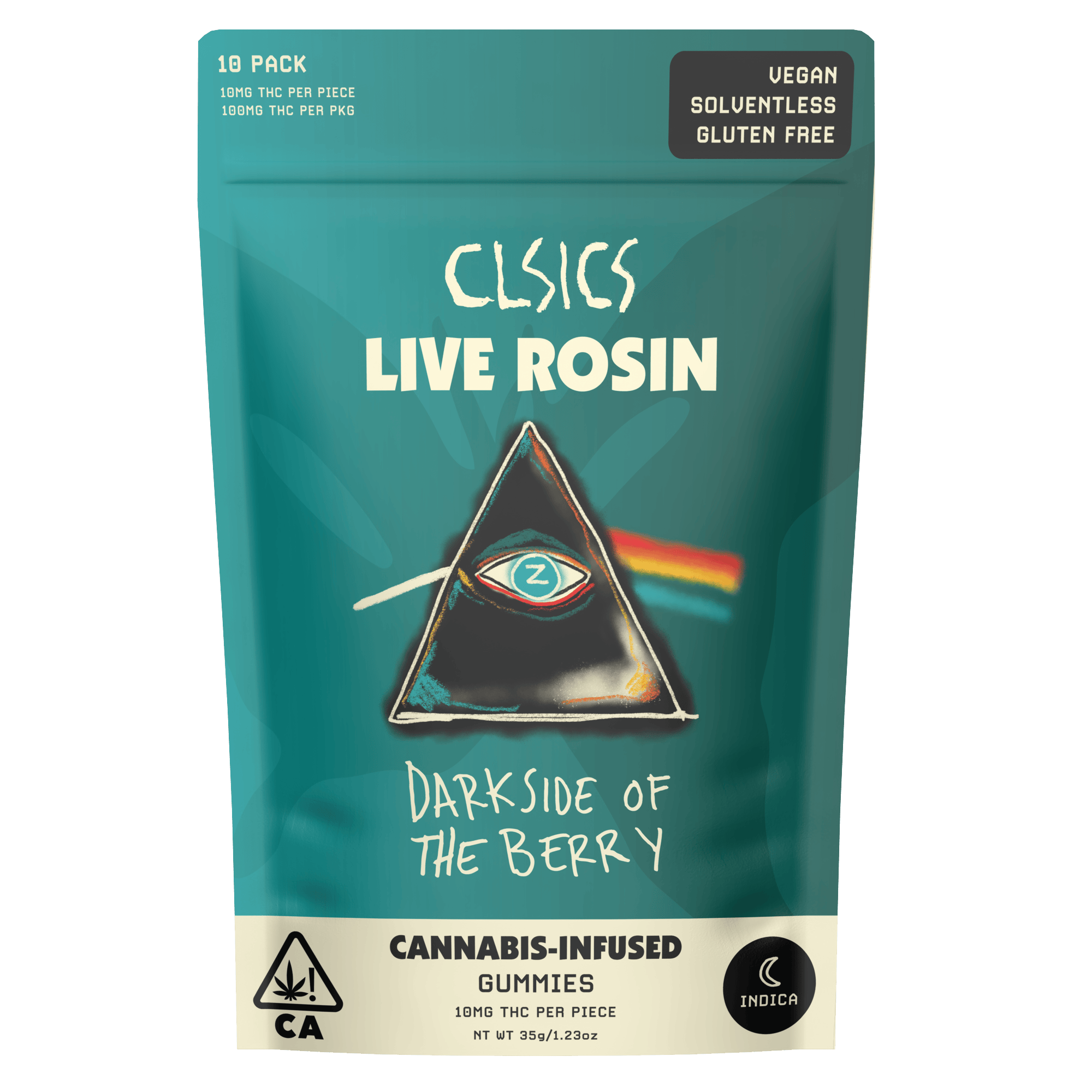 CLSICS - Dark Side of the Berry - Live Rosin Infused Gummies - 10ct