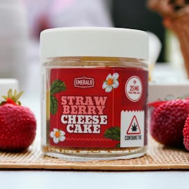 25mg RSO Mini Strawberry Cheesecake