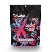 Monster Xtracts | Blue Raspberry | THC Gummies | 200mg