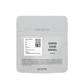 - SUPER SOUR DIESEL - 3.5G White Label Mylar