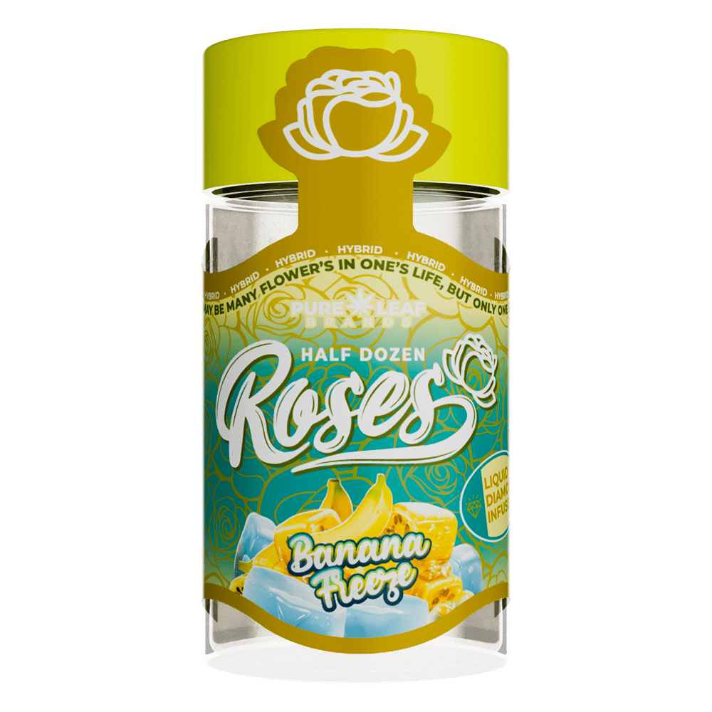 BANANA FREEZE Roses 6 Pack Indica | Liquid Diamond Infused | 3.6G (.6g ea)