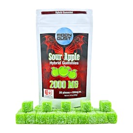 2000MG THC GUMMIES - SOUR APPLE - HYBRID