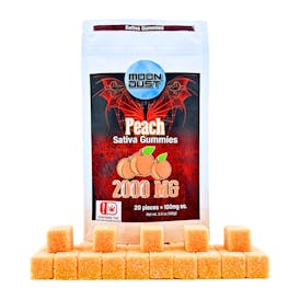 2000MG THC GUMMIES - PEACH - SATIVA