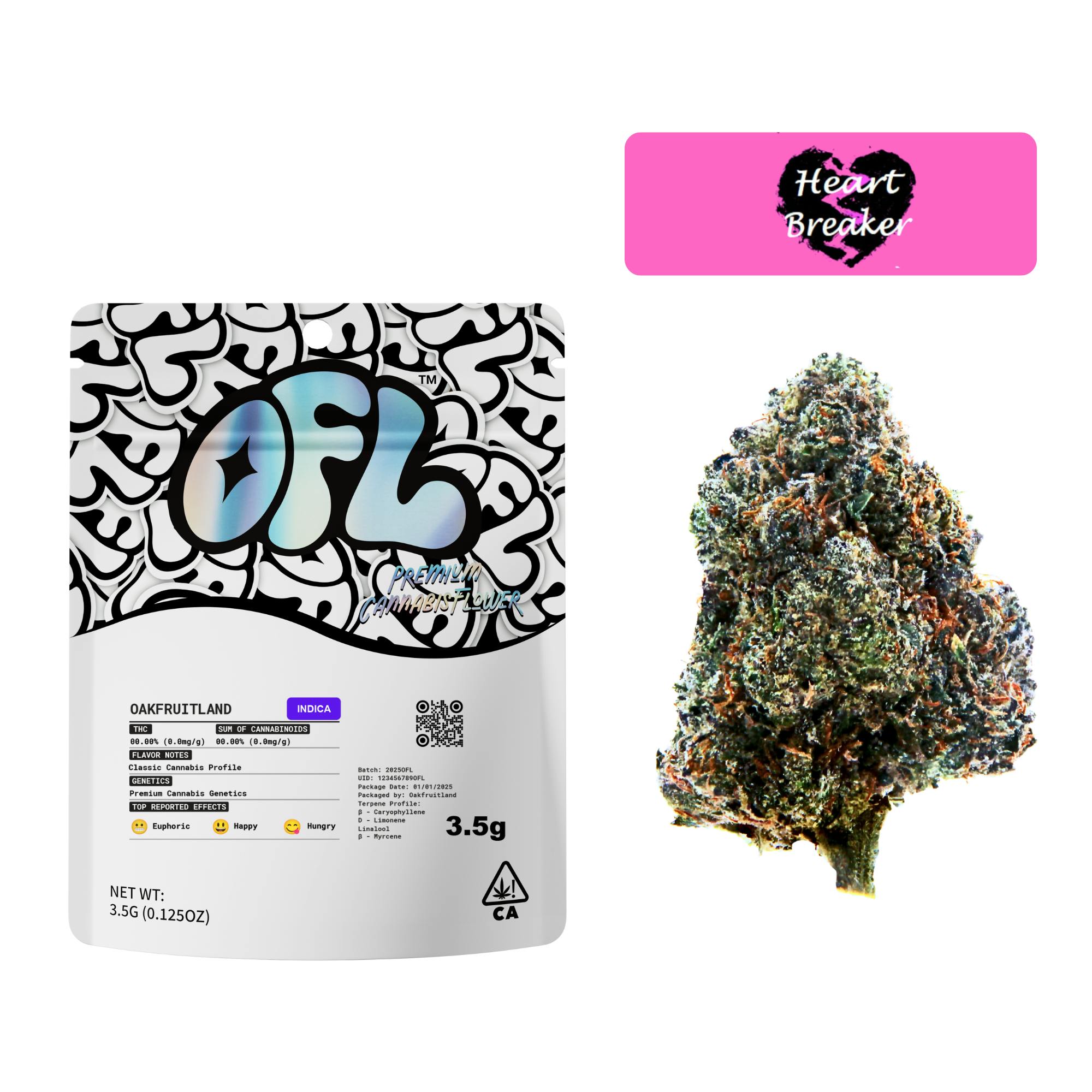 Heart Breaker Premium Flower 3.5g - Black Label Series