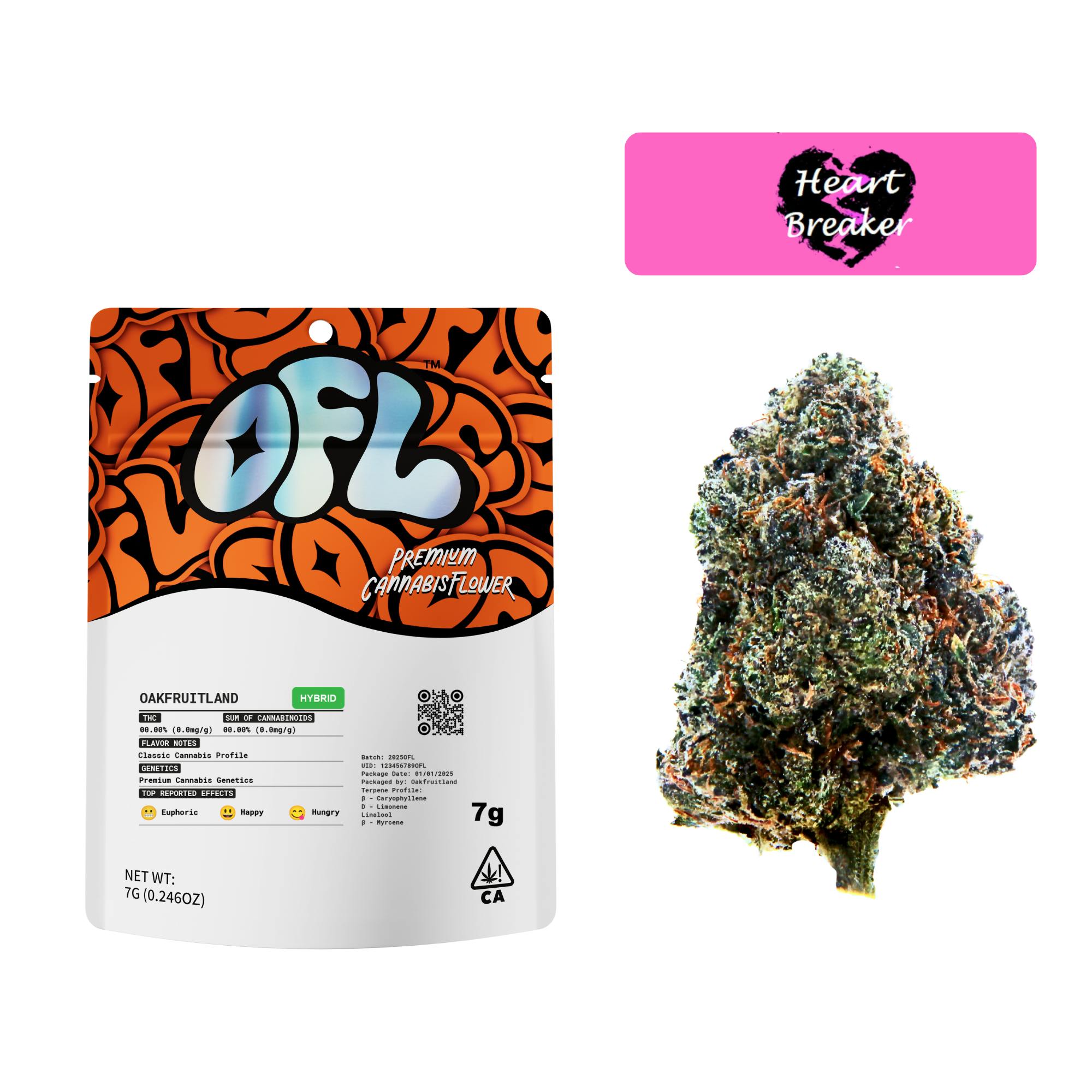 Heart Breaker Premium Flower 7g - Oakfruitland (OFL)