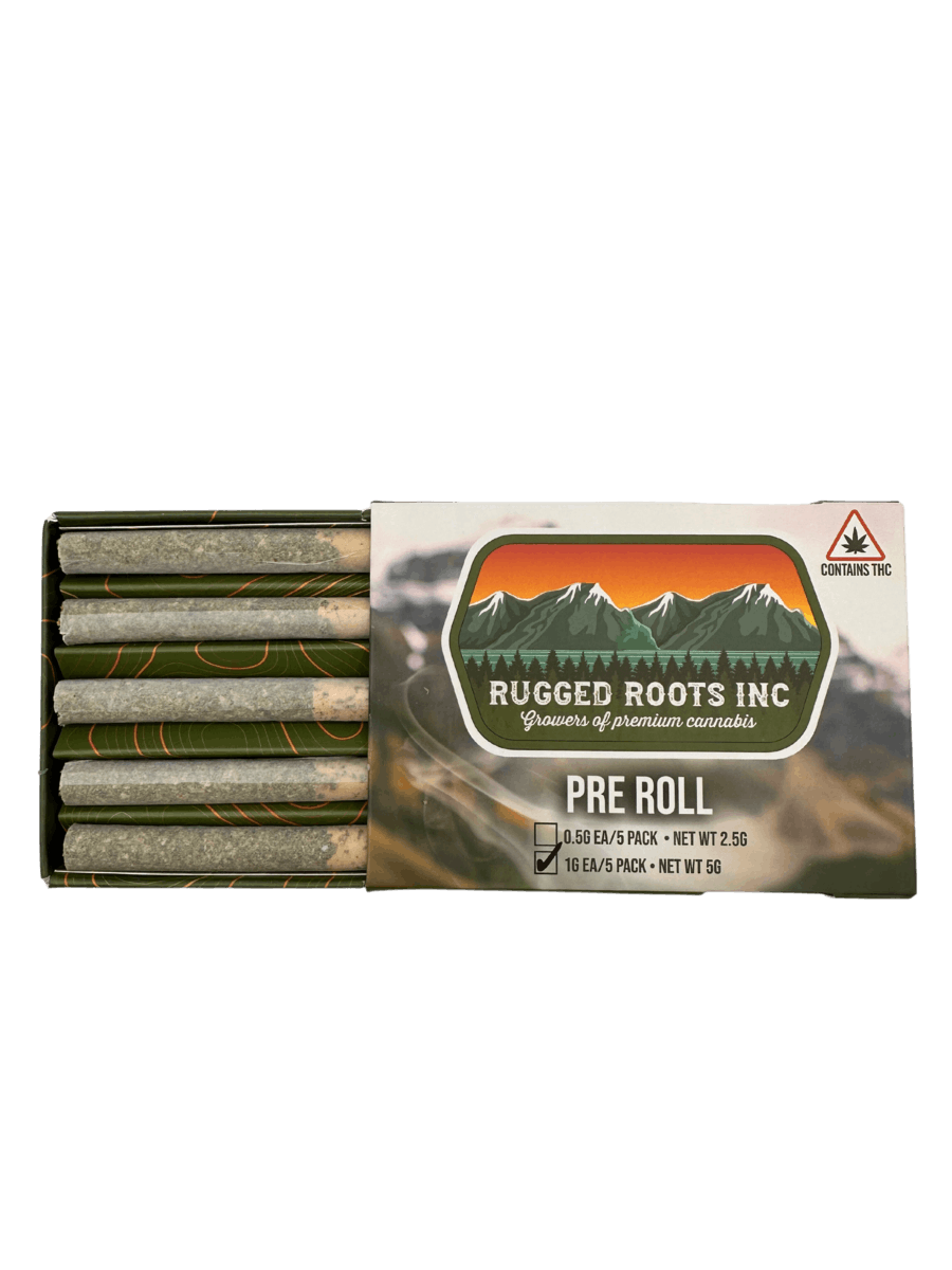 Rugged Roots | Runtz 1g Pre Roll 5 Pack 5g by Rugged Roots