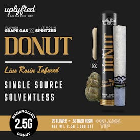 2.5g Live Rosin Donut - Grape Gas x Spritzer