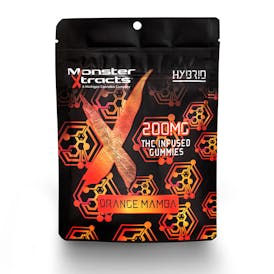 Orange Mamba 200mg THC Infused Gummies