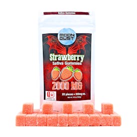 2000MG THC GUMMIES - STRAWBERRY - SATIVA