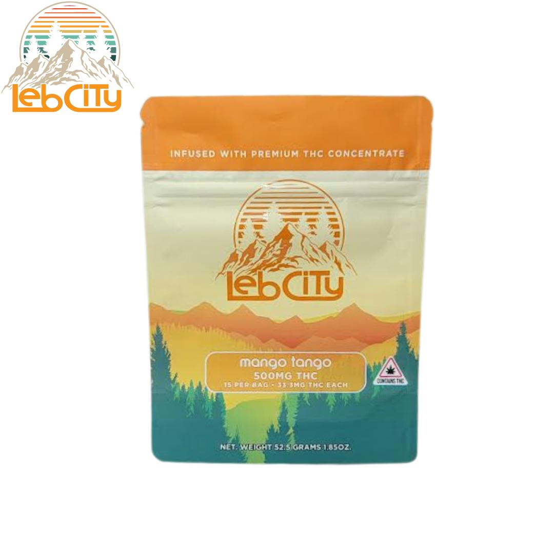 Mango Tango 500 MG THC Infused Gummy by LebCity Extracts