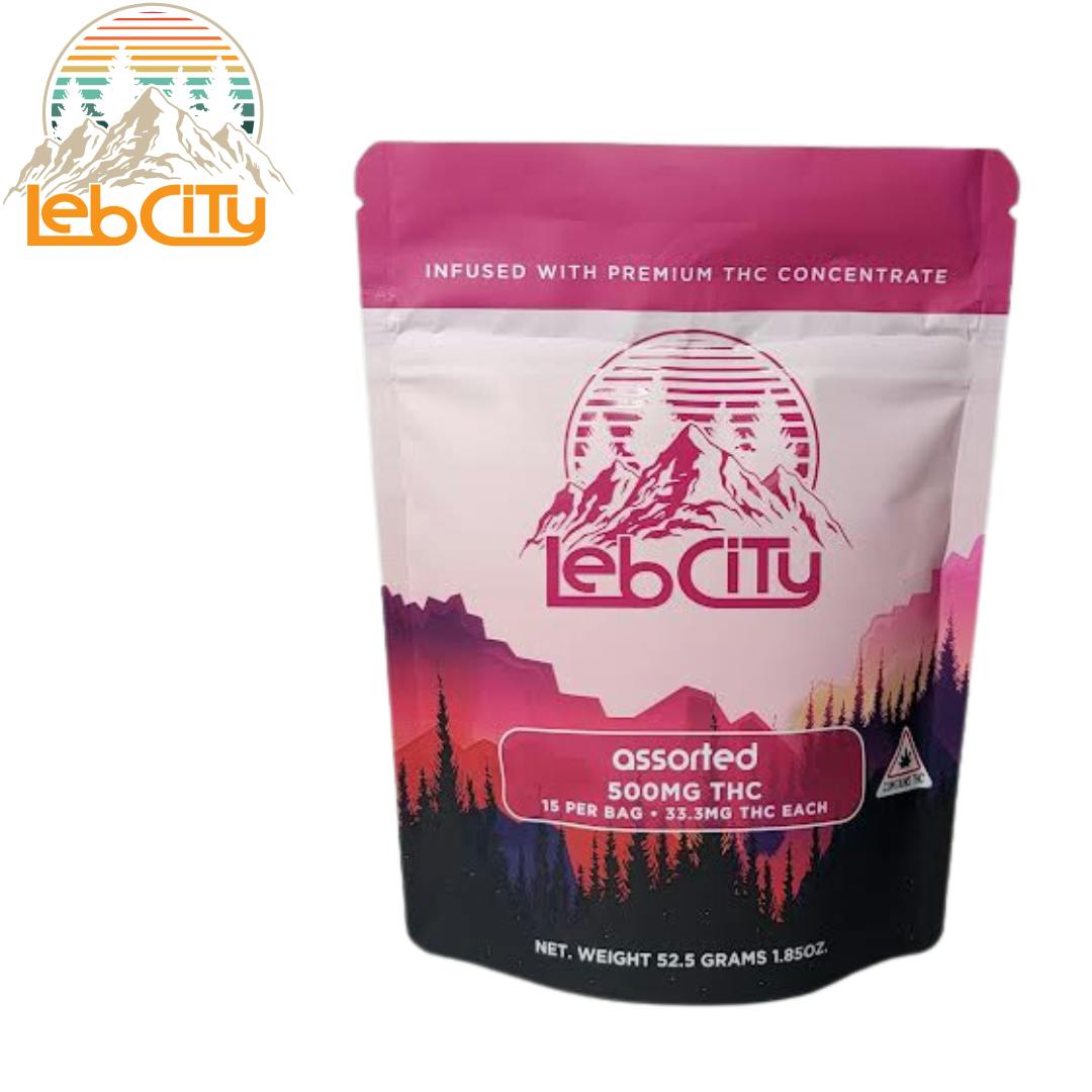Assorted 500 MG THC Infused Gummy by LebCity Extracts