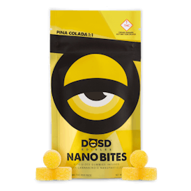 Nano Bites - Pina Colada 1:1 - 250mg, Sativa Enhanced