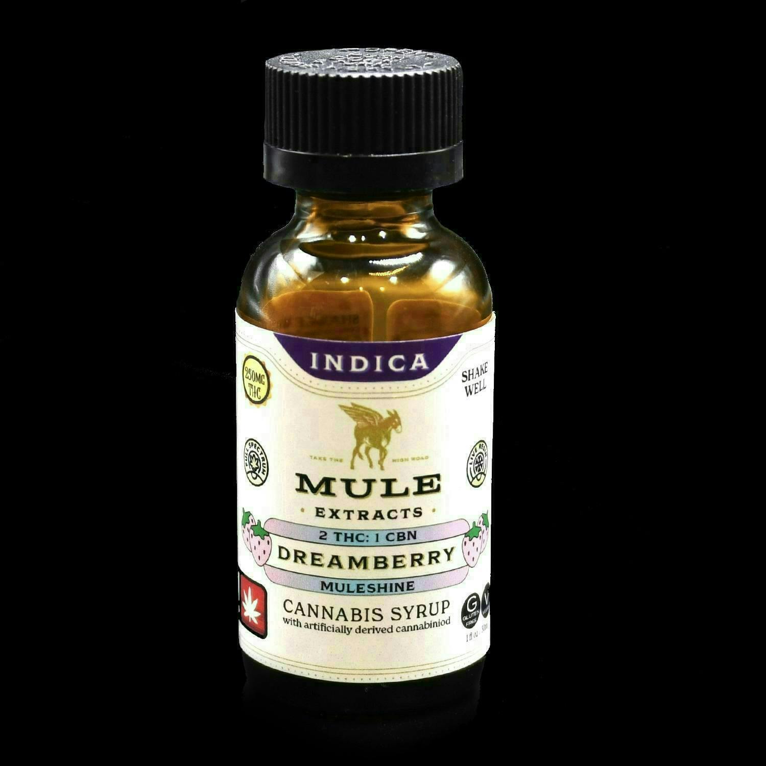 Dreamberry Muleshine | Infused Syrup | 250mg THC:125mg CBN | 30ml