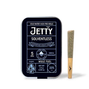 JETTY EXTRACTS - Mule Fuel Cold Water Hash Infused Pre-Roll 5 Pack (2.5g)