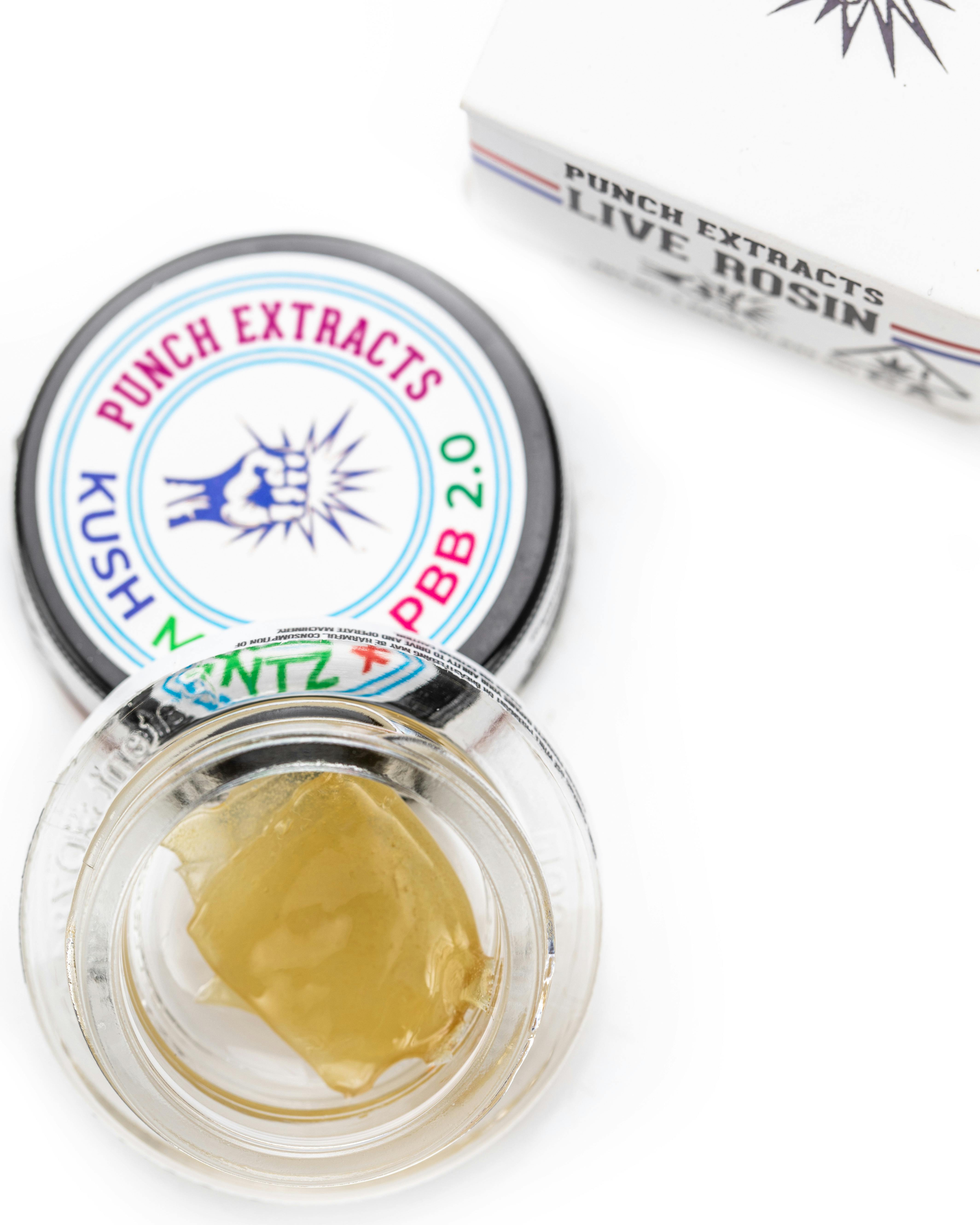 Punch Live Rosin Kush Mints x PBB 2.0 Tier 4 Punch Edibles