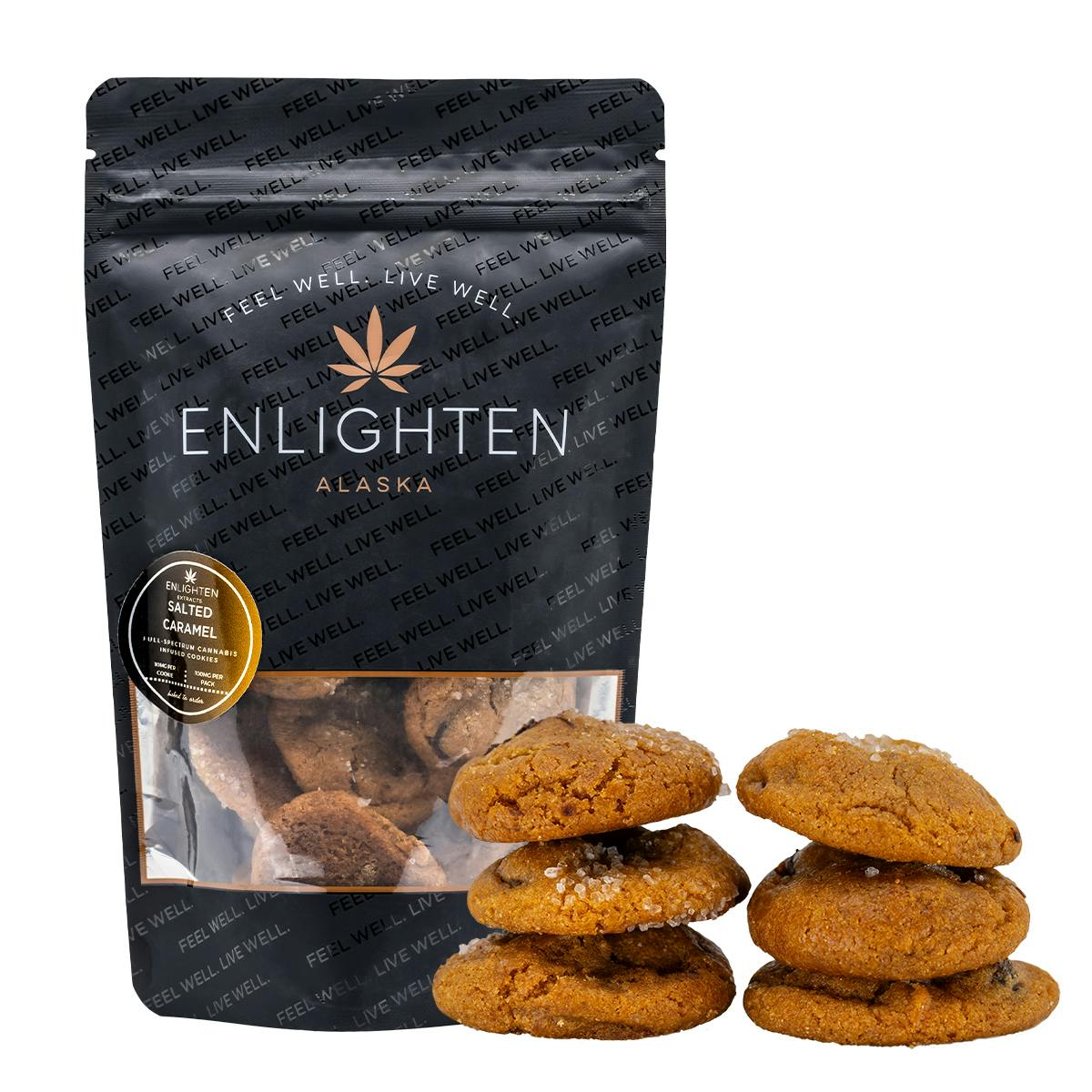 Salted Caramel Chocolate Chip Cookies - 10 pack (100mg)