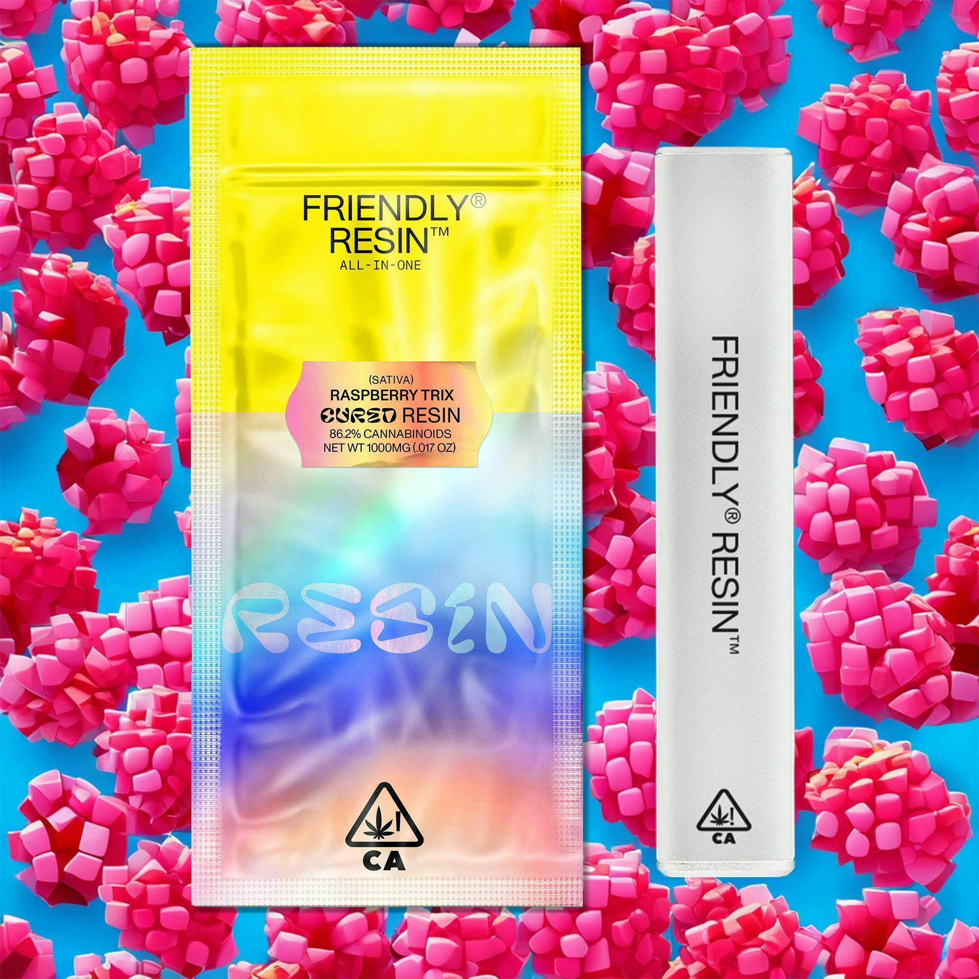 Friendly Brand | Raspberry Trix | Cured Resin AIO | 1g - Friendly Brand