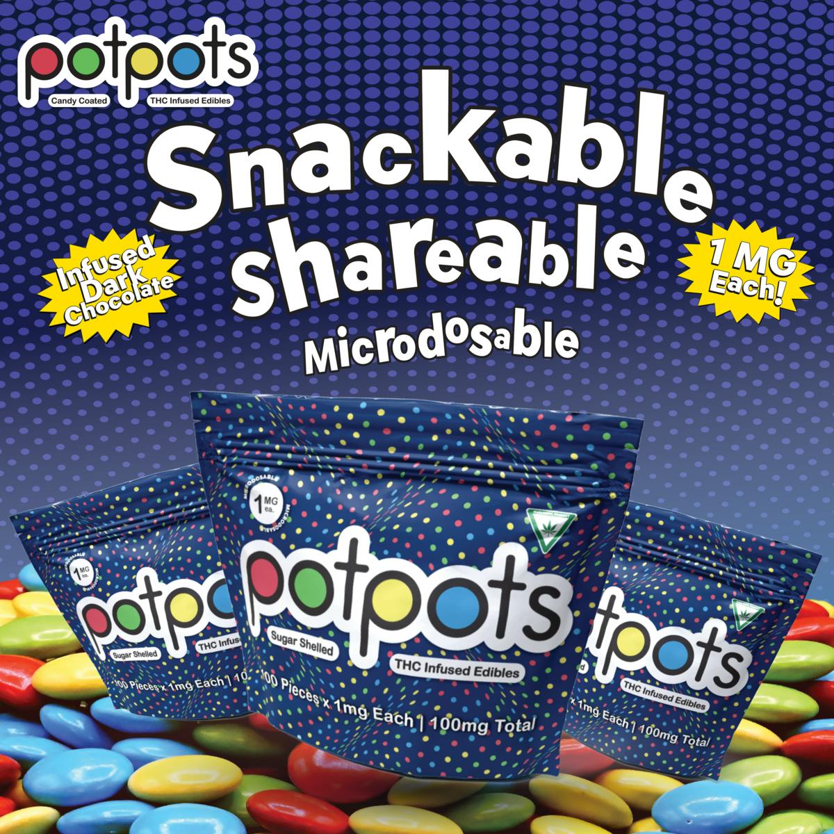 Potpots - Dark Chocolate 100ct.