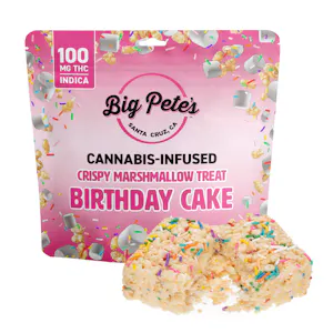Big Pete's - Big Pete's Crispy Marshmallow Treat 100mg - Birthday Cake