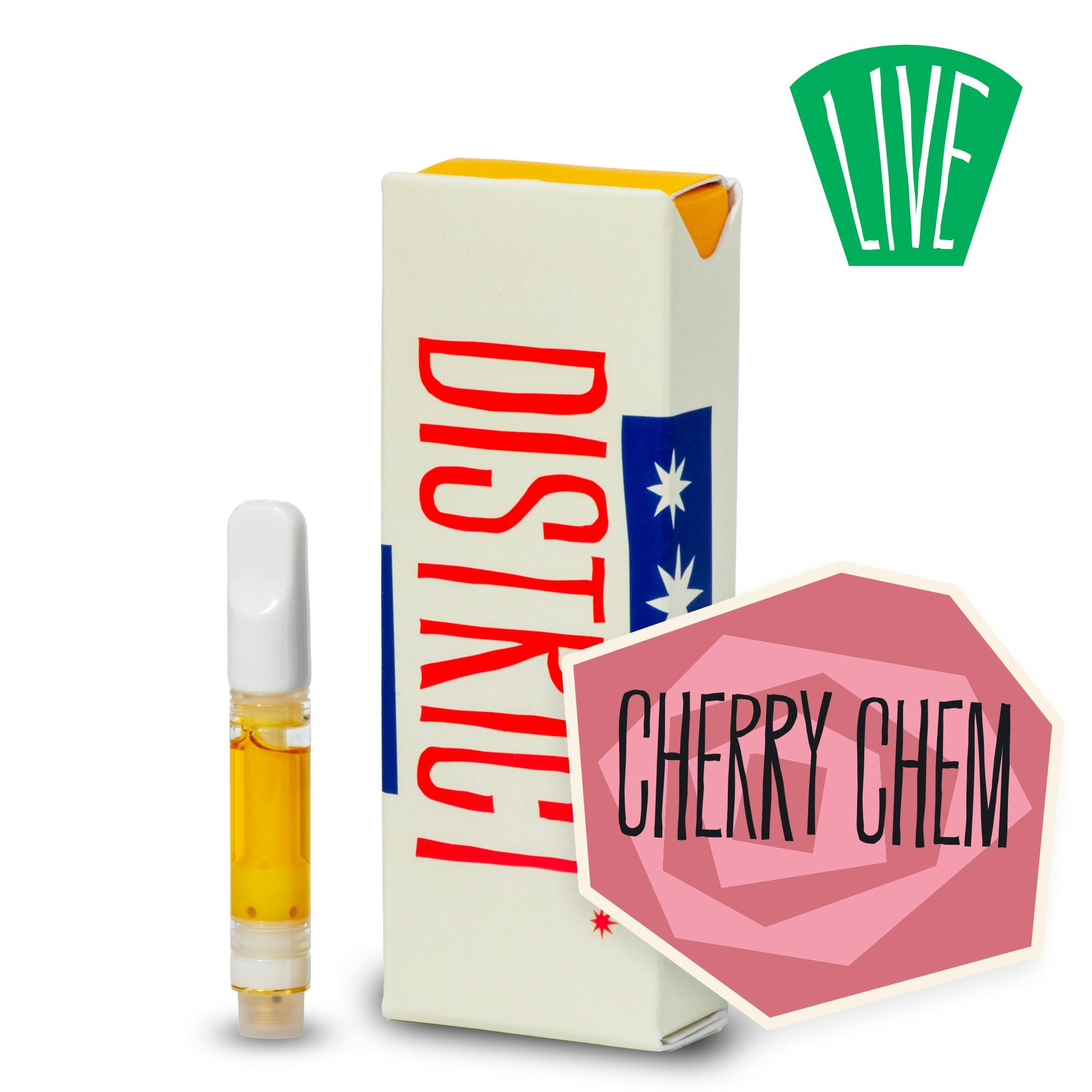 Cherry Chem Live Resin Vape Cart by District Cannabis