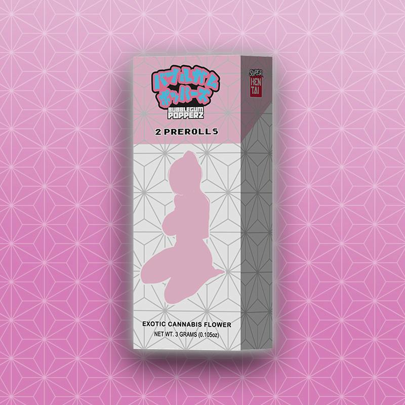 ⚡️ POWER UPS - Bubblegum Popperz - 2x Pre Rolls (3g)