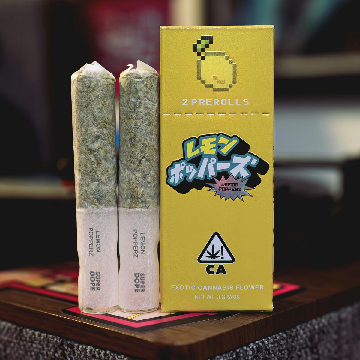 ⚡️ POWER UPS - Lemon Popperz - 2x Pre Rolls (3g) - Super Dope