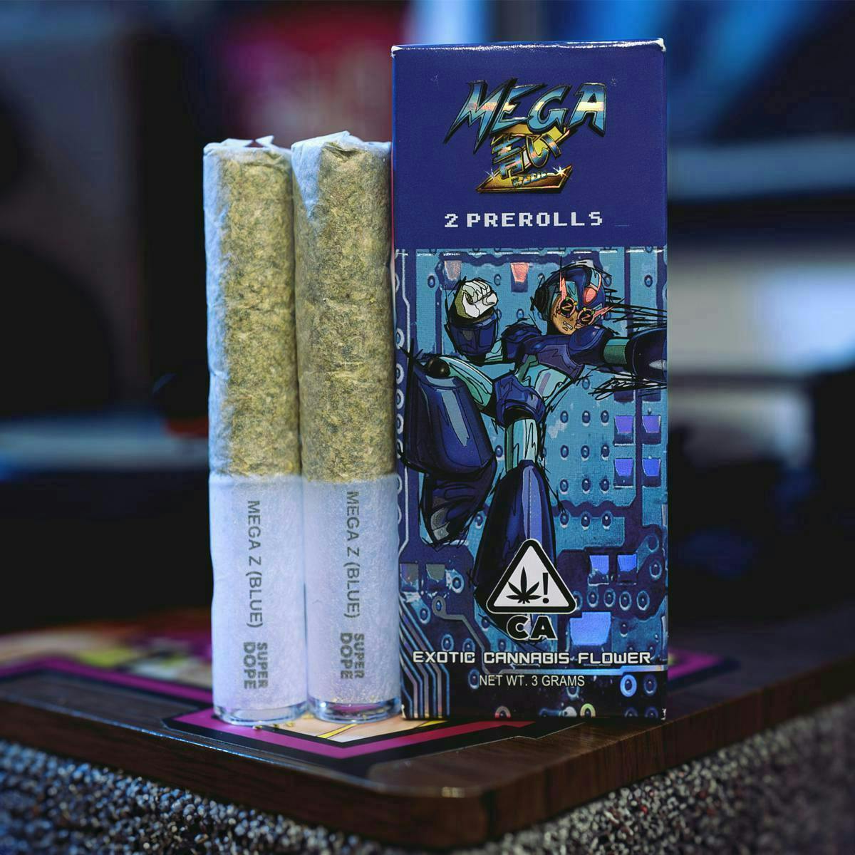 ⚡️ POWER UPS - Mega Z (Blue) - 2x Pre Rolls (3g)