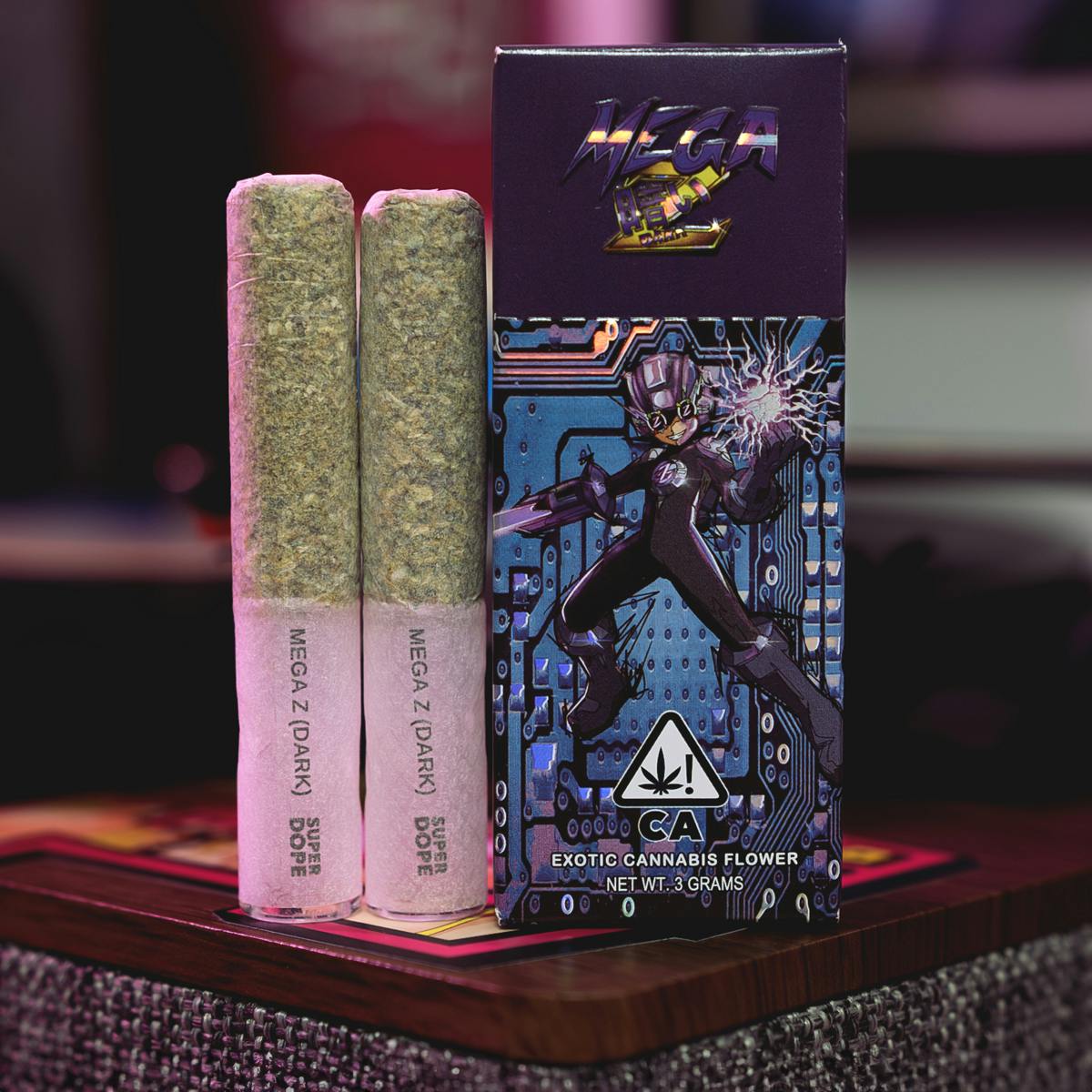 ⚡️ POWER UPS - Mega Z (Dark) - 2x Pre Rolls (3g) - Super Dope