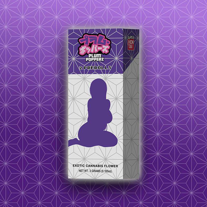 ⚡️ POWER UPS - Plum Popperz - 2x Pre Rolls (3g)