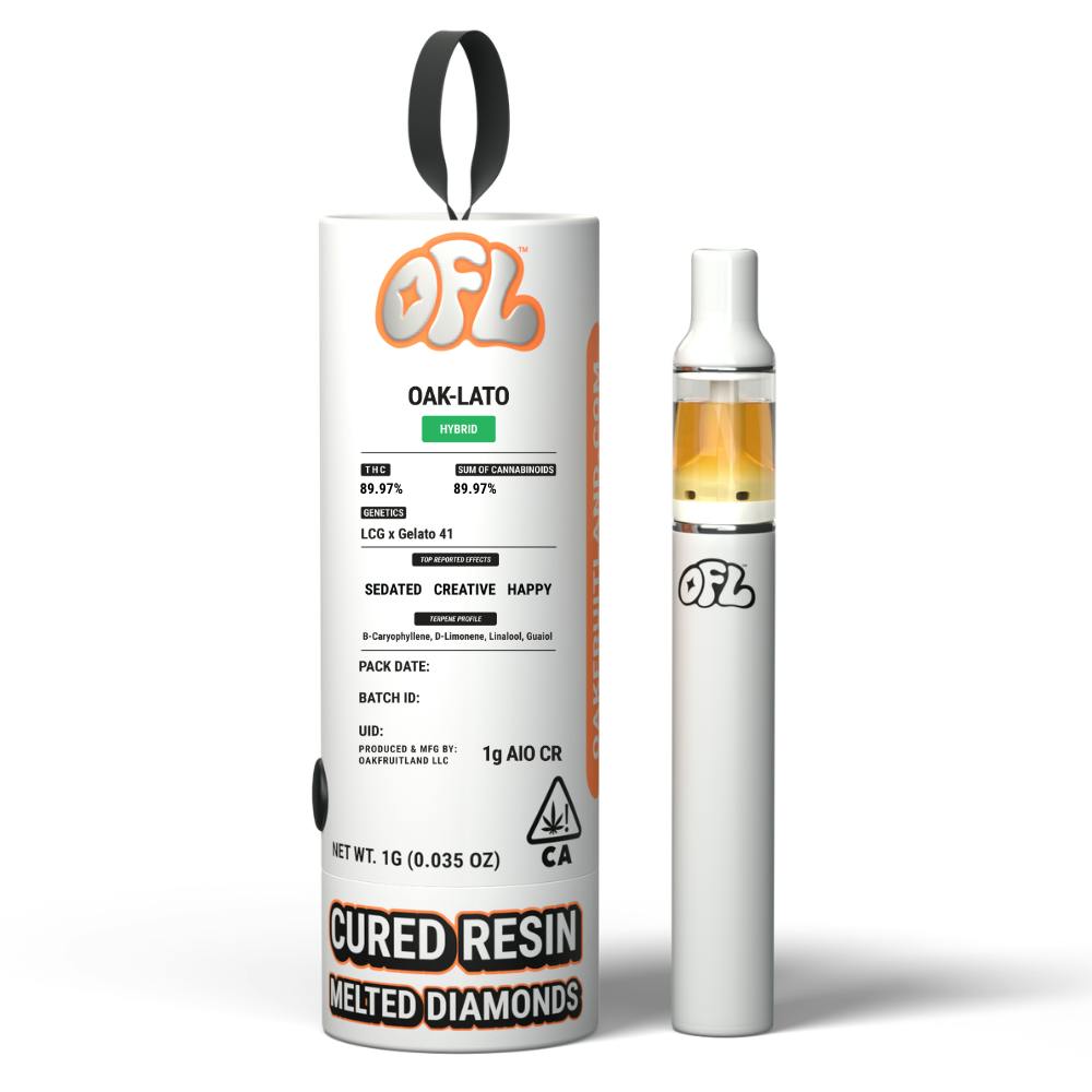 Oak-Lato | Cured Resin Disposable | 1g