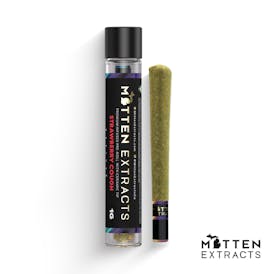 Mitten Extracts 1G Infused Preroll - Strawberry Cough (Sativa)