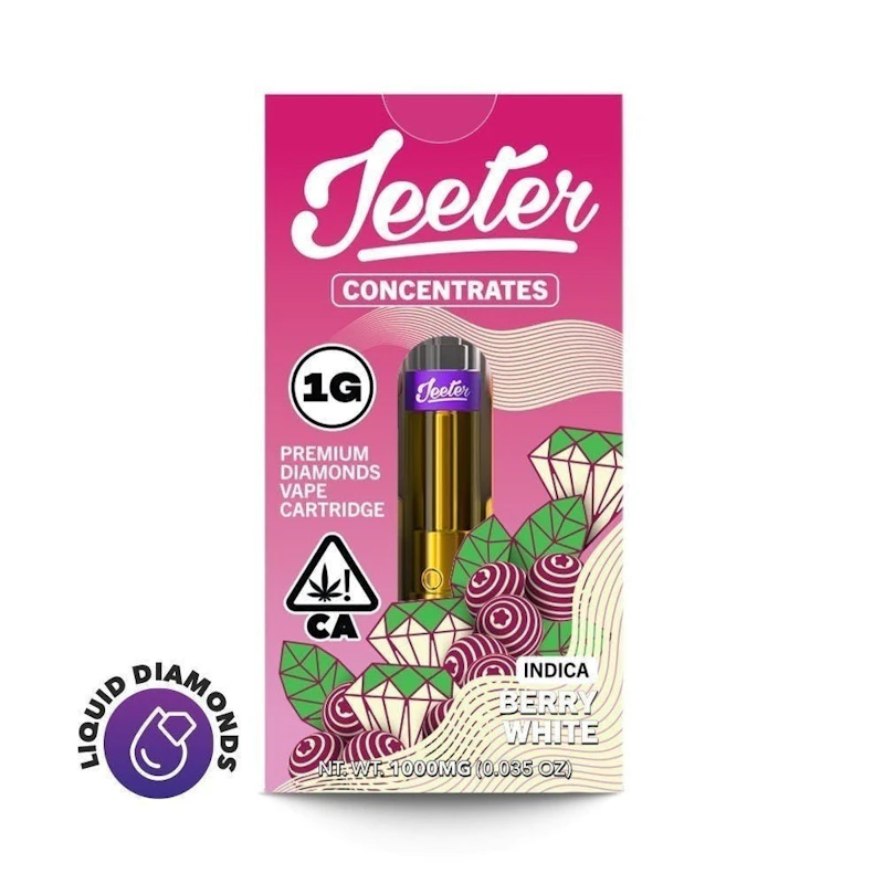 Jeeter Berry White · Premium Diamonds Cartridge · 1g, Cartridges