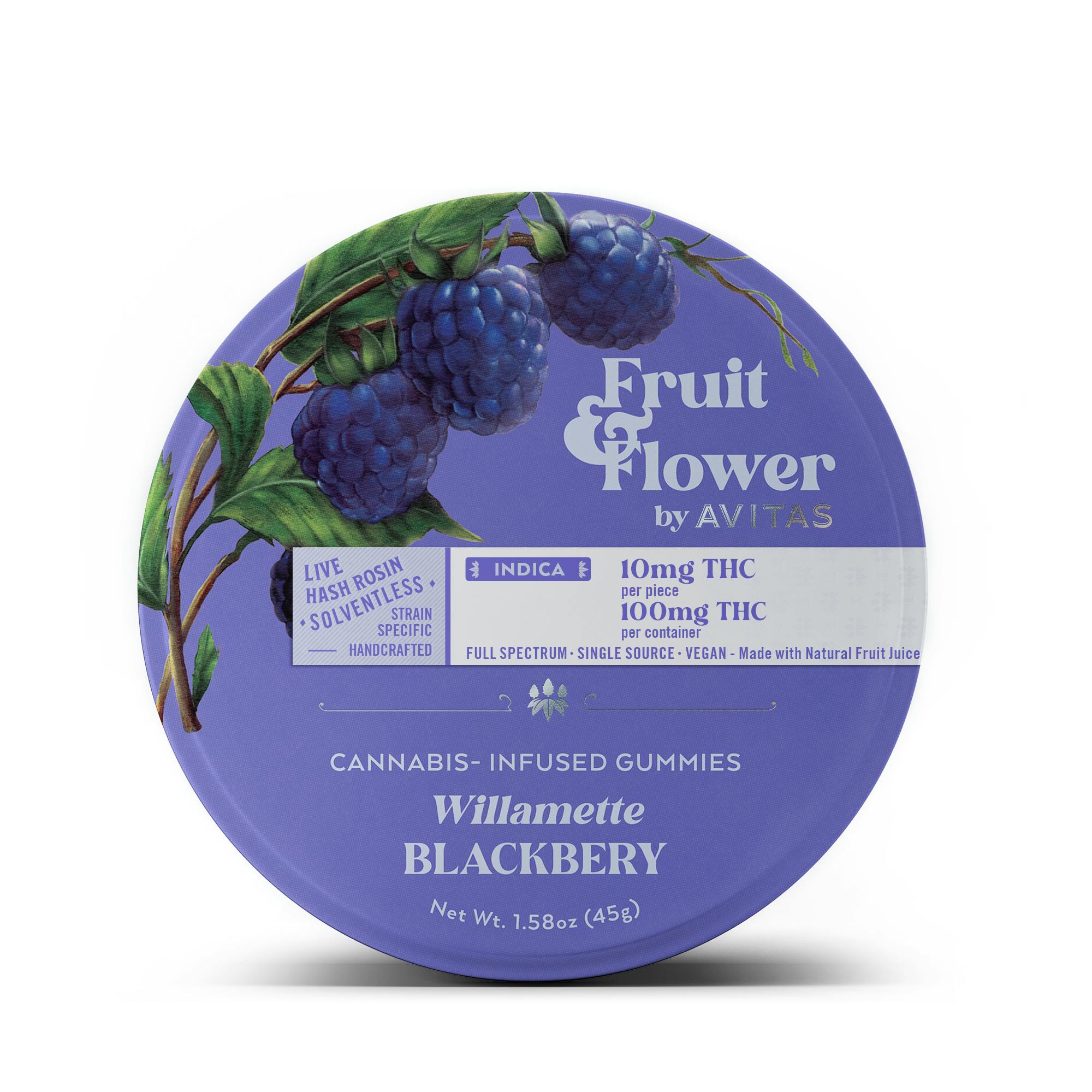 Avitas: Willamette Blackberry Fruit & Live 10