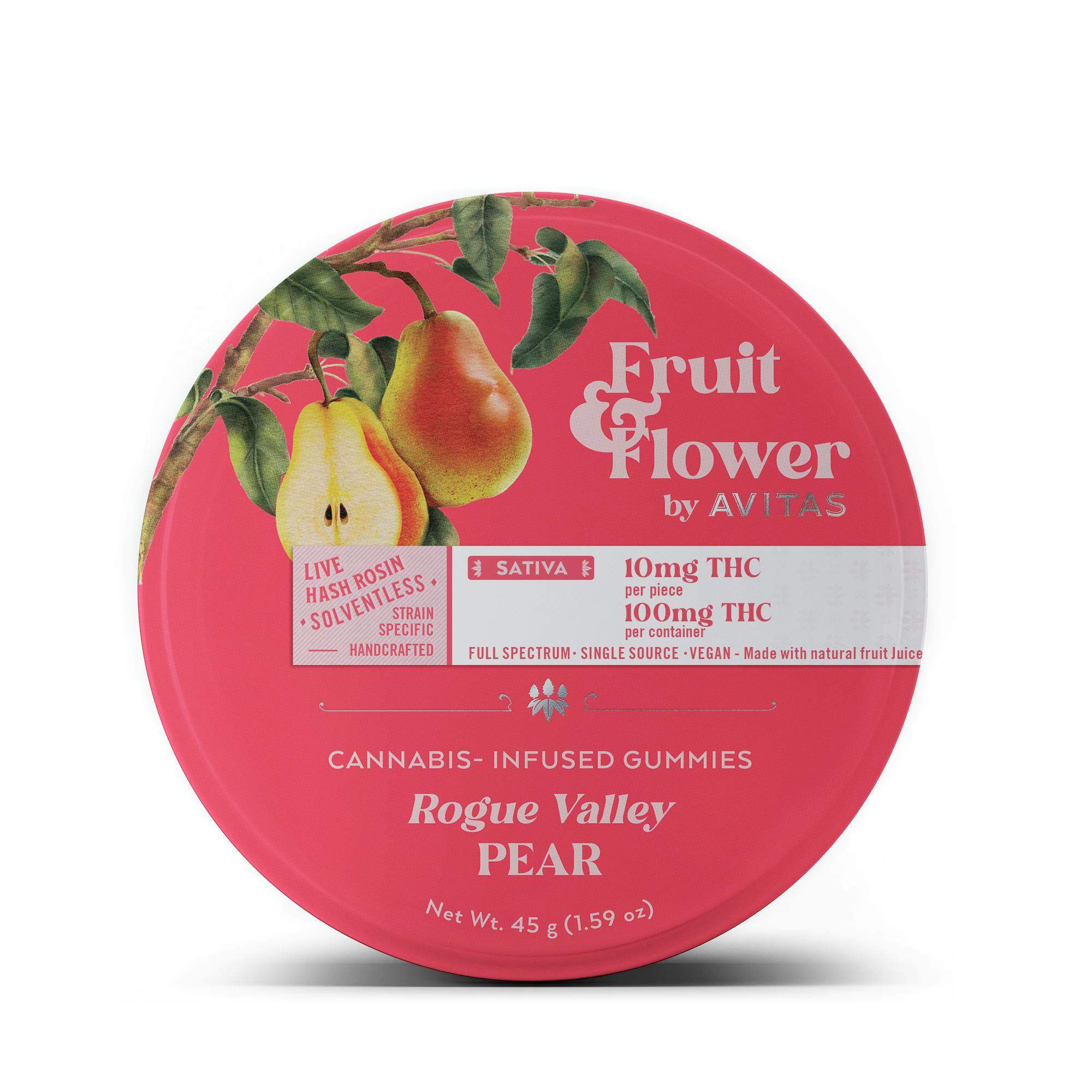 Avitas: Rogue Valley Pear Fruit & Live 10