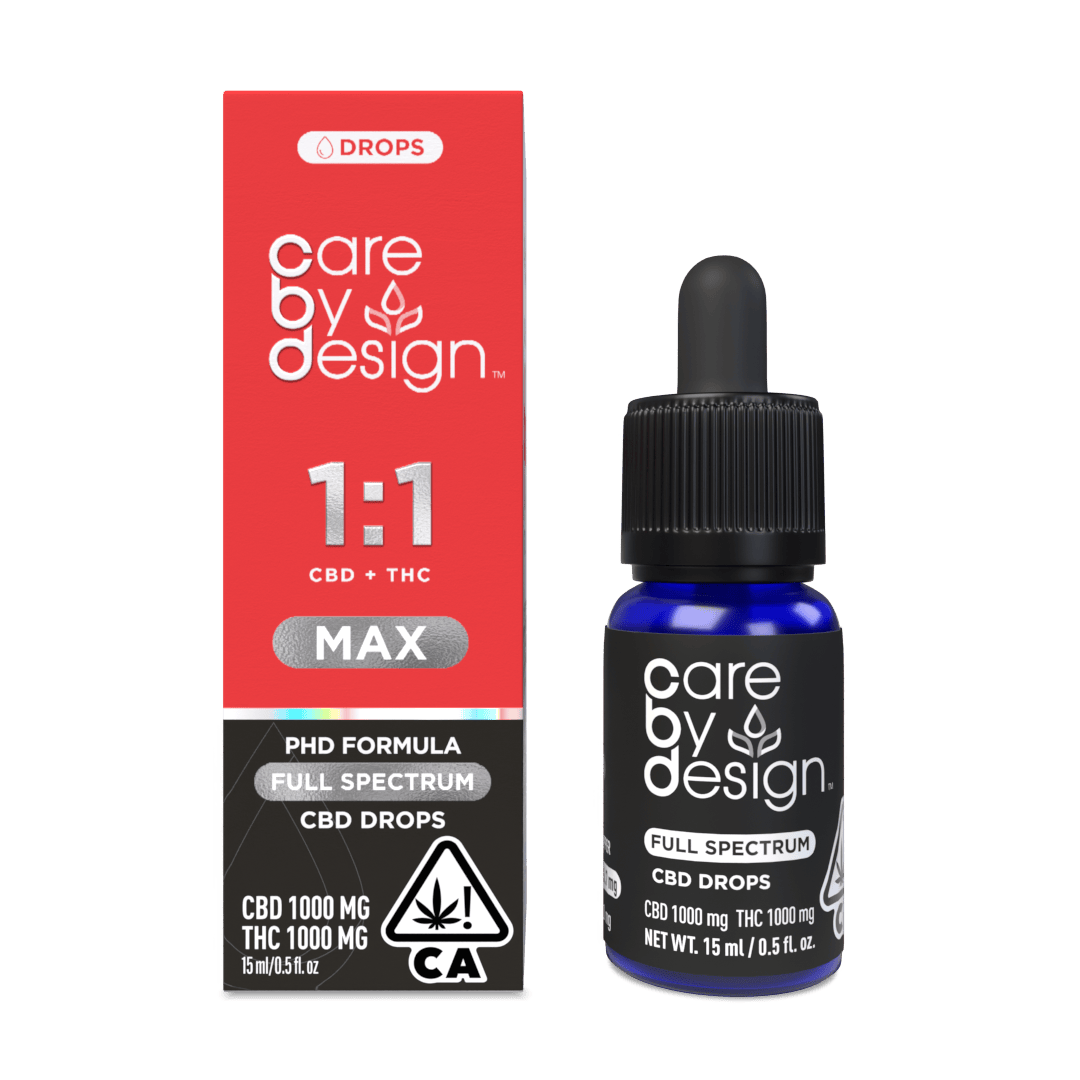Care By Design | 1:1 Max Full Spectrum CBD Drops 15ml - Care By Design