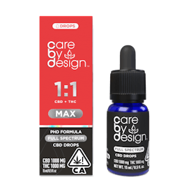 Care By Design | 1:1 Max Full Spectrum CBD Drops 15ml