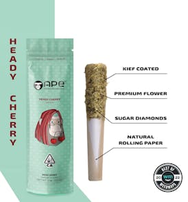 HEADY CHERRY — Mini Joint Infused + Kief (0.5g)