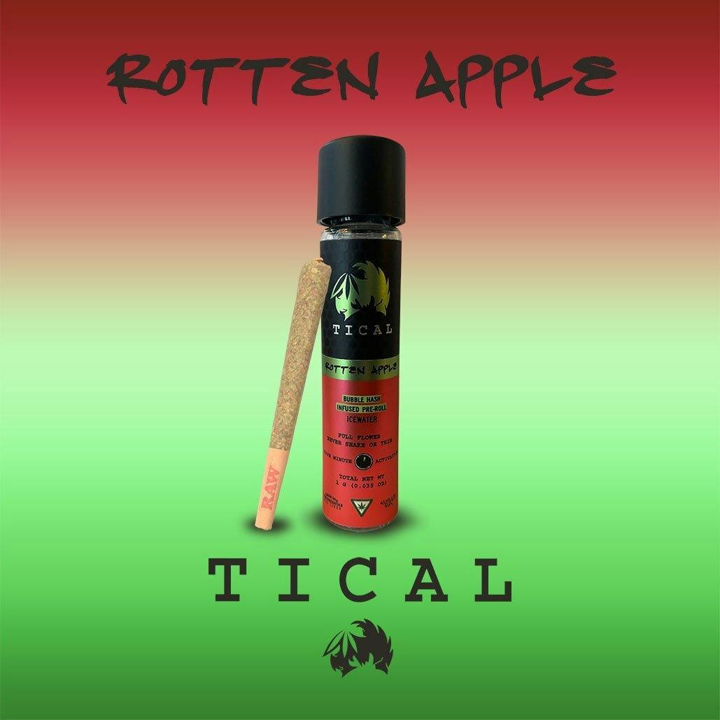 TICAL Rotten Apple Bubble Hash Infused Pre-Roll (1 G)