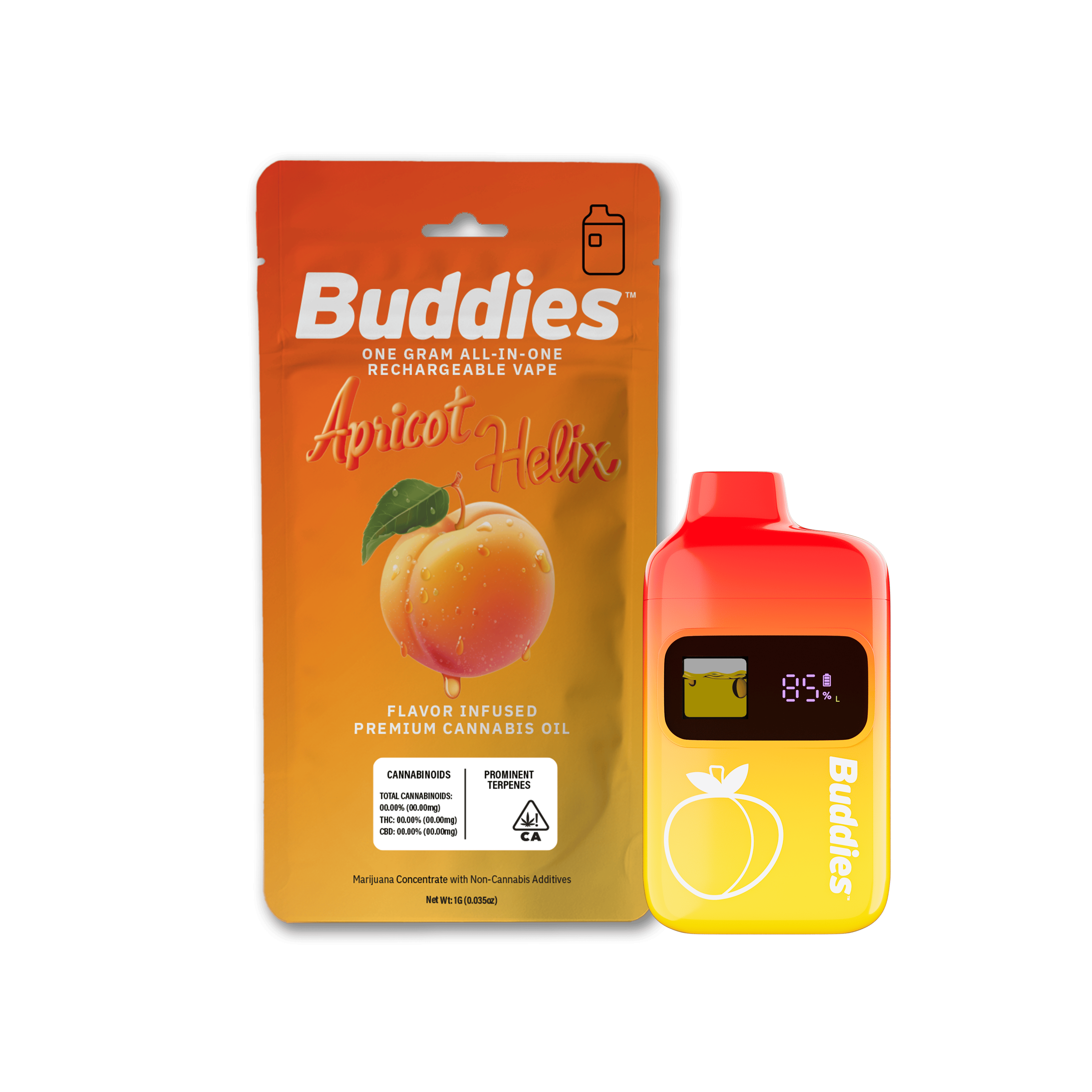 Apricot Helix | Disposable | 1g by Buddies Brand