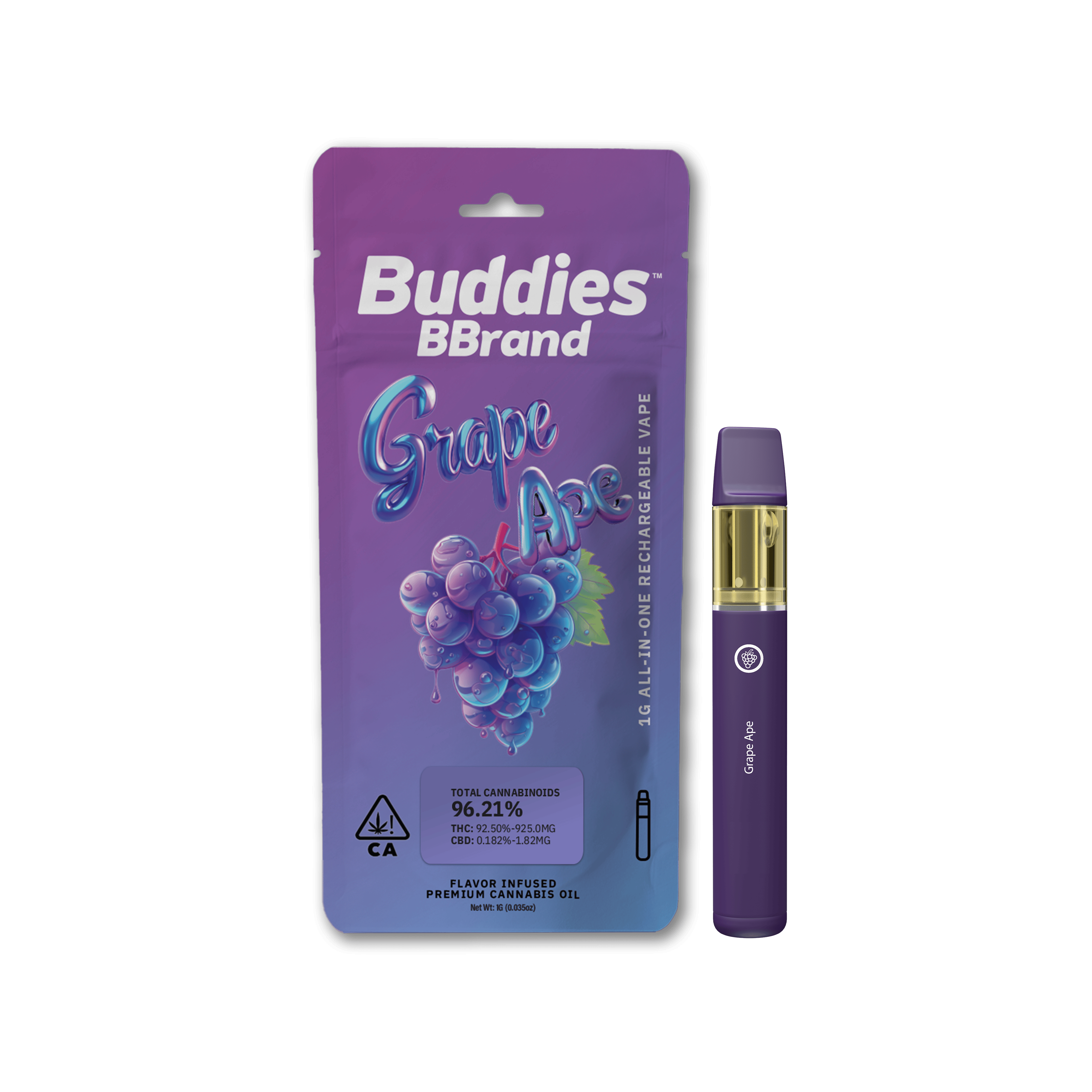 BBrand Grape Ape 1g AIO Vape