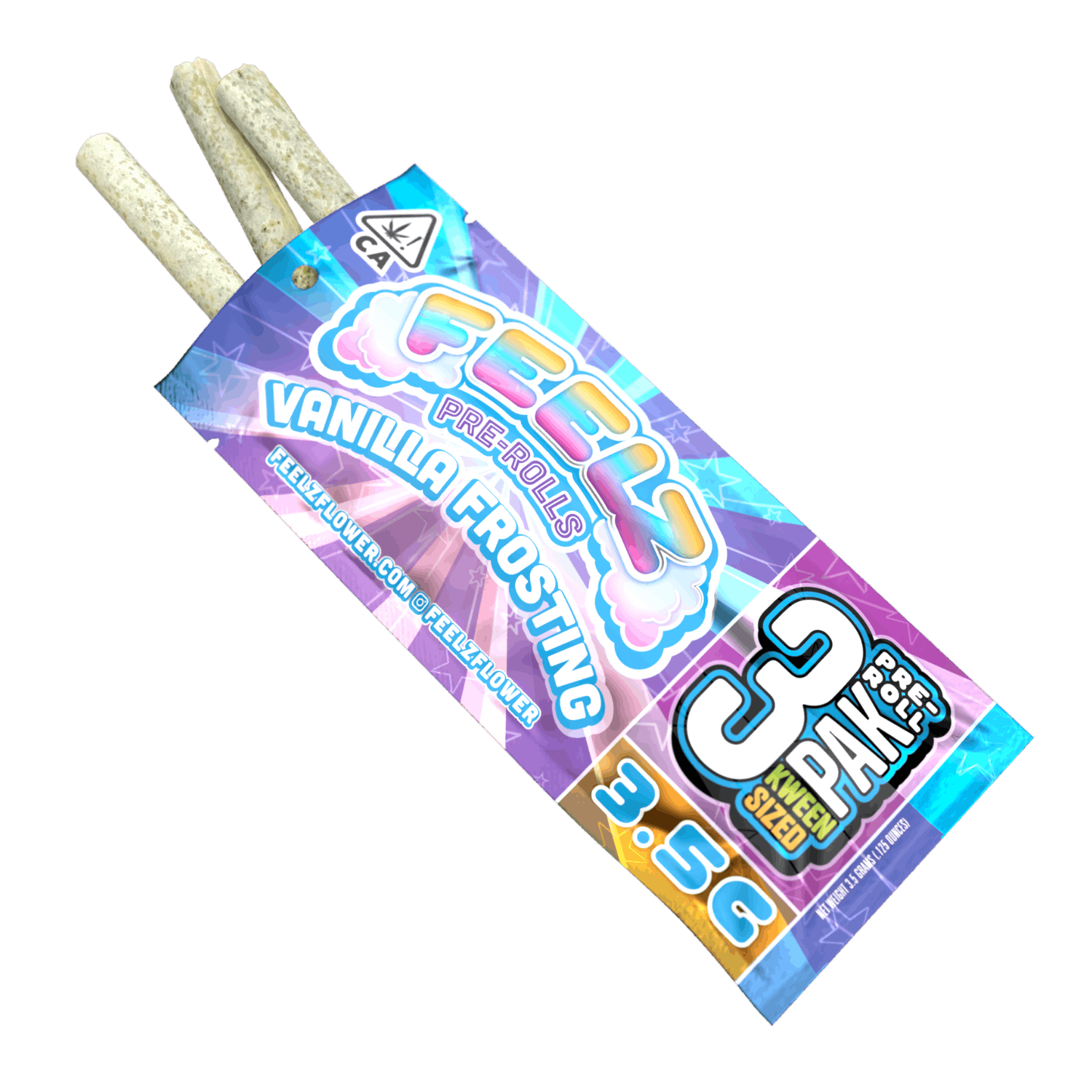 Vanilla Frosting | Feelz Flower 3 Packs | 3.5G - Bango Distribution