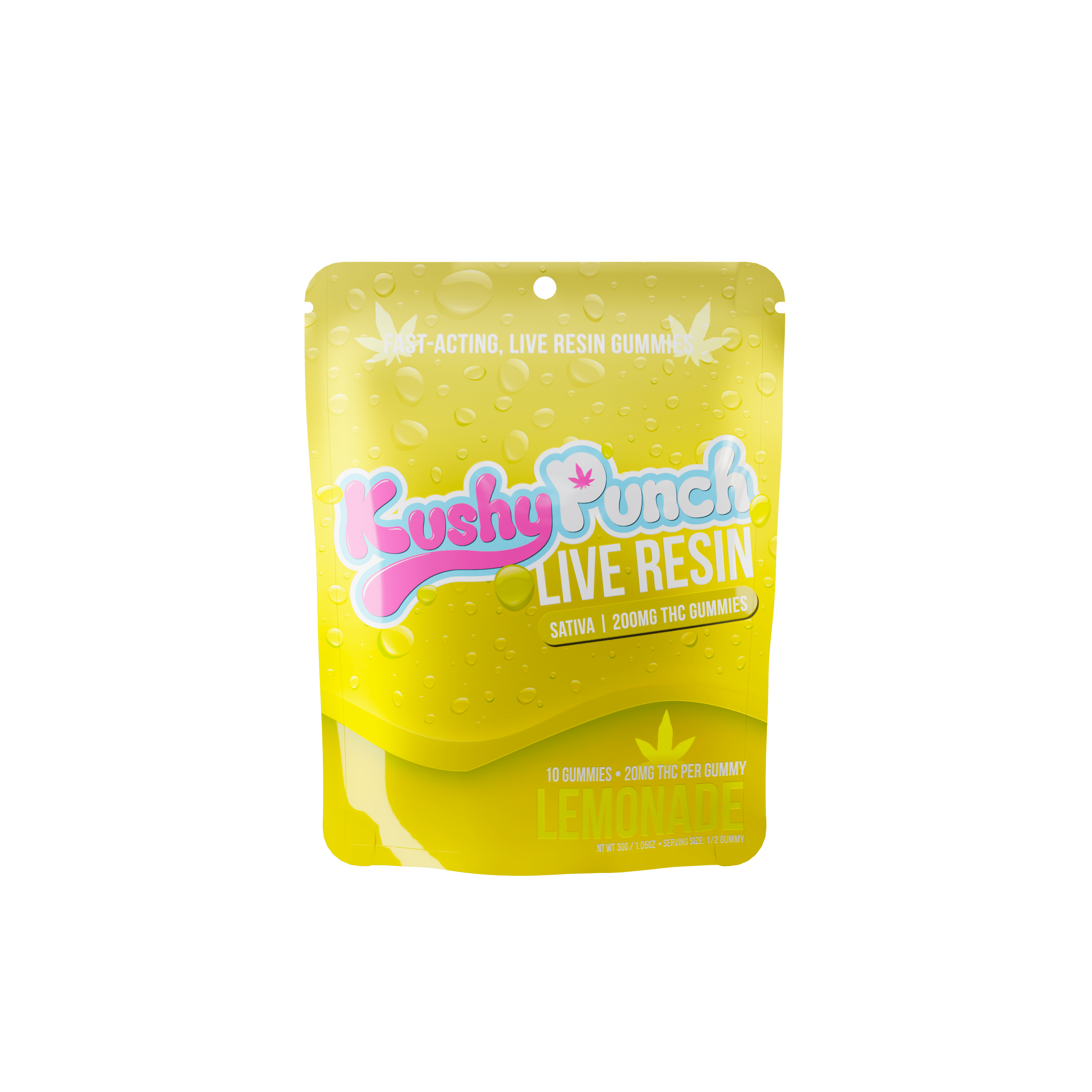 Kushy Punch - Lemonade Live Resin GUMMIES 200MG - Kushy Punch