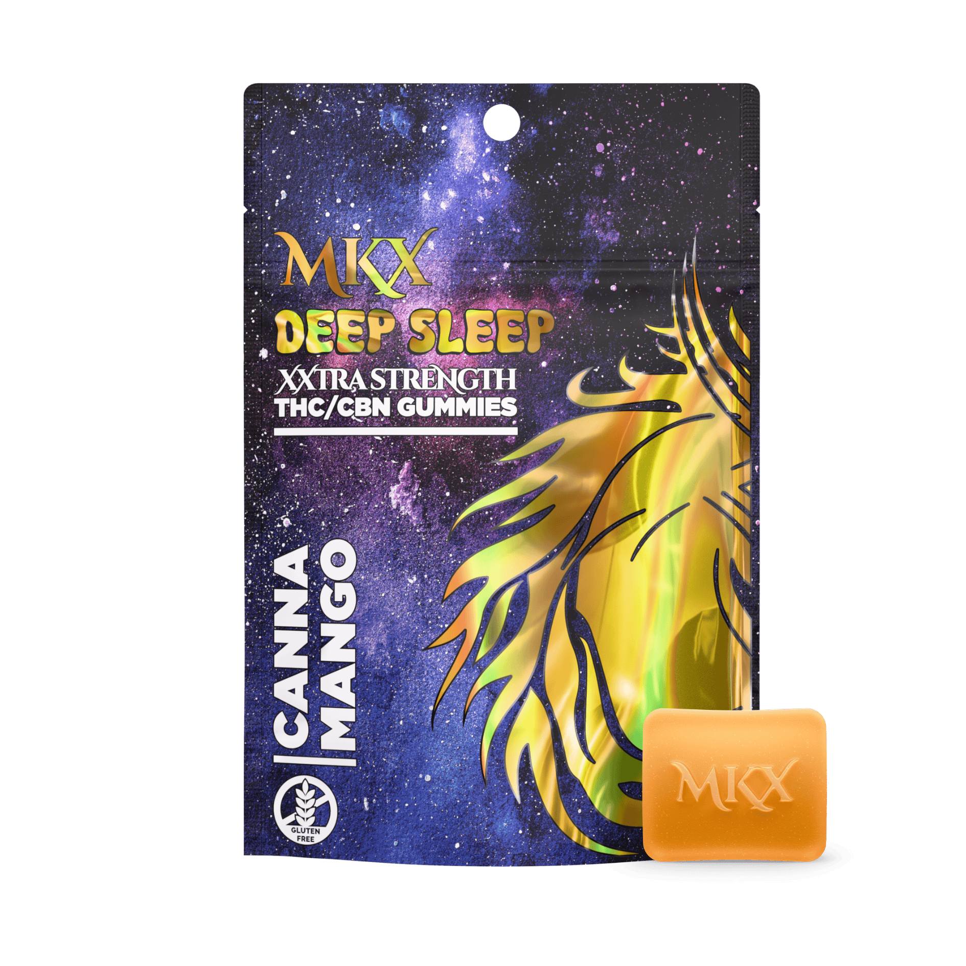 Deep Sleep | Canna Mango 4:1 THC:CBN Gummies | 200mg | 10ct | 20mg/ea