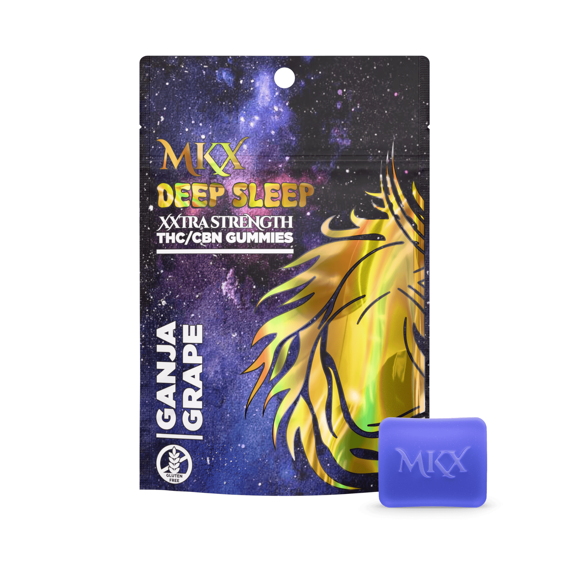 Deep Sleep | Ganja Grape 4:1 THC:CBN Gummies | 200mg | 10ct | 20mg/ea