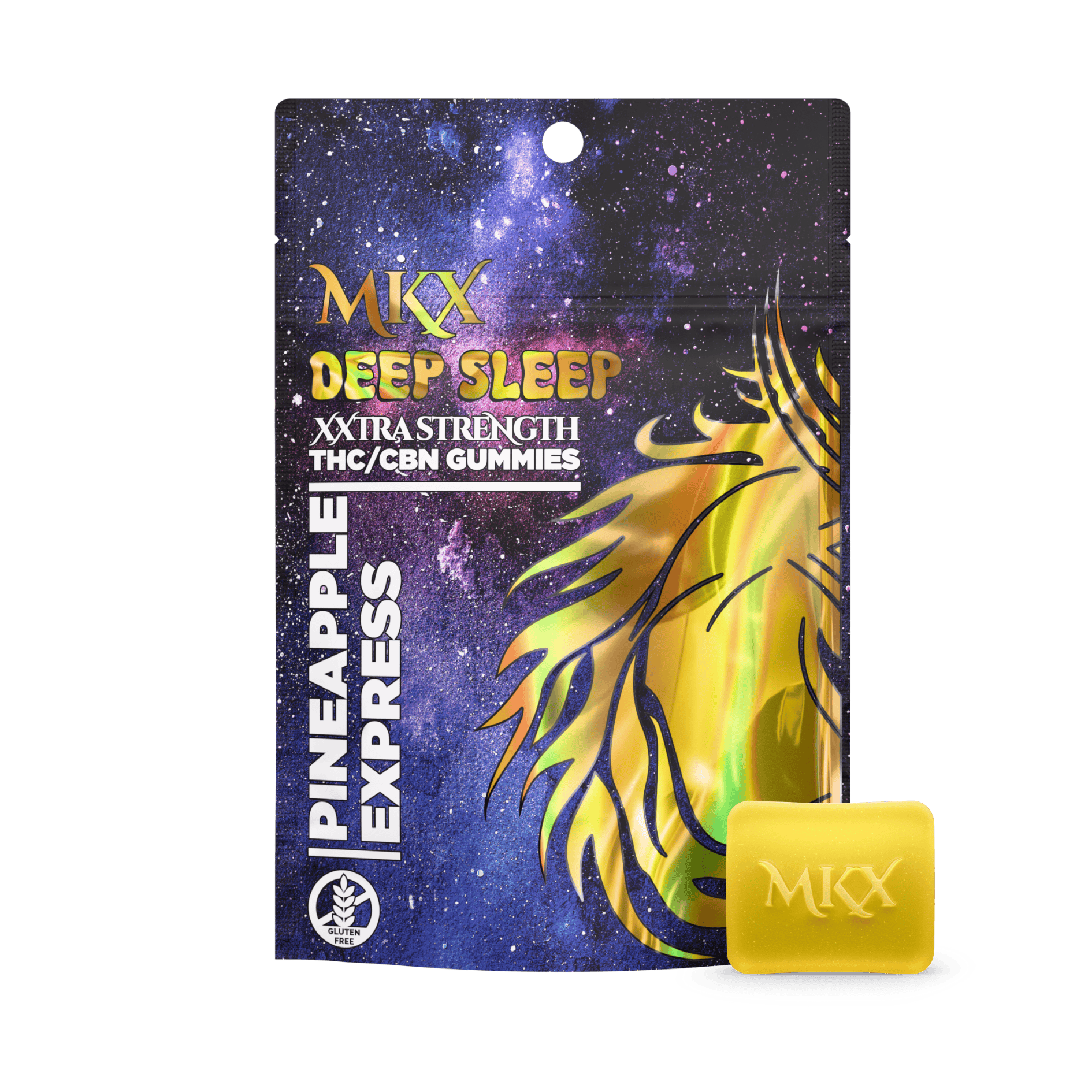 200mg- THC/CBN Deep Sleep Gummies (Pineapple Express) - MKX Oil Co