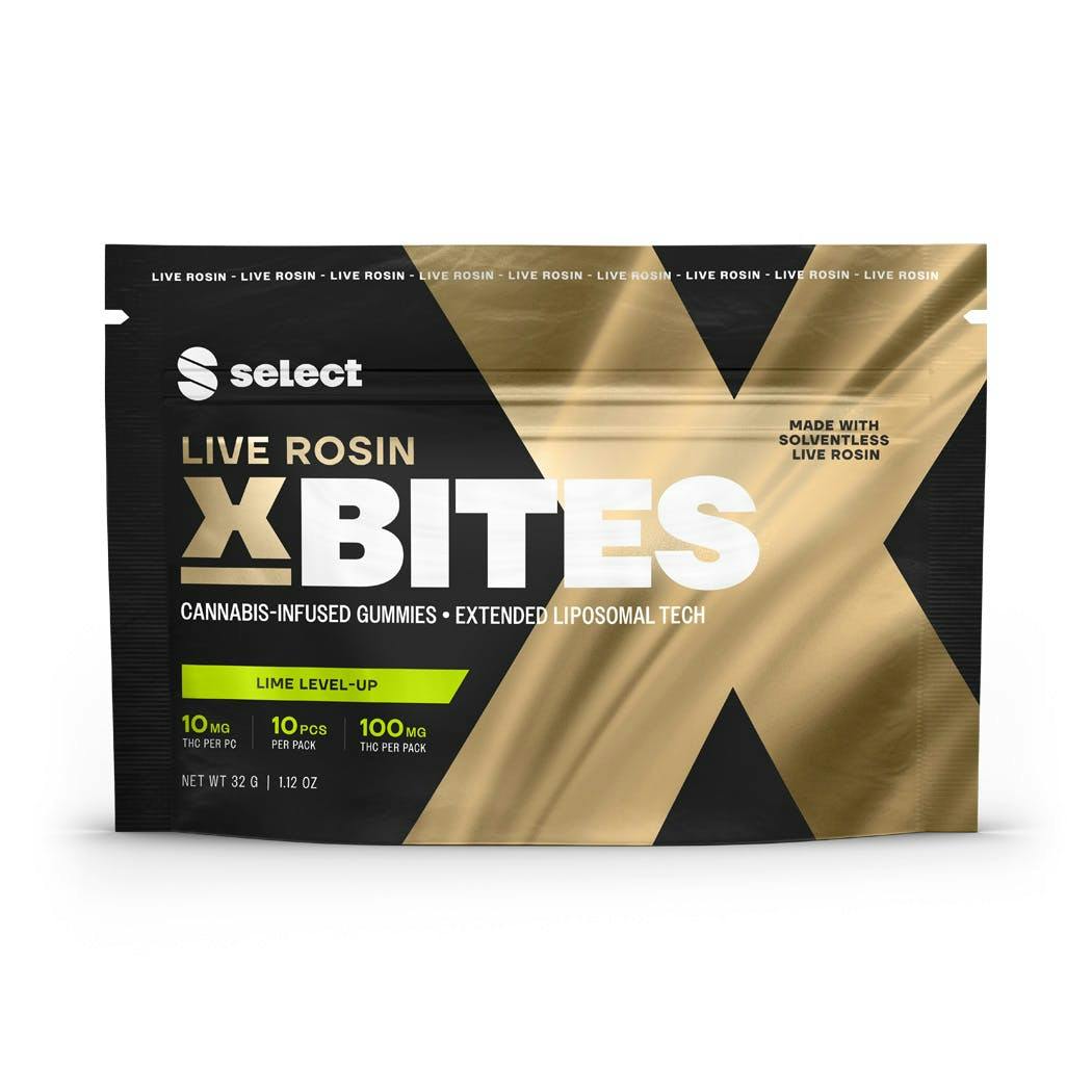 Lime Level-Up Live Rosin X Bites 10pk (100mg) - Select