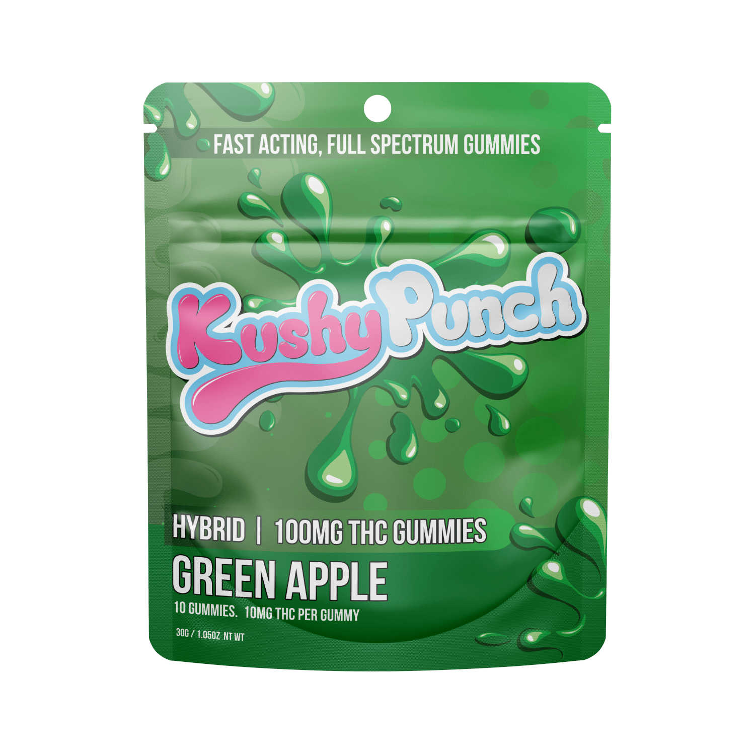Green Apple Individual Gummies | 100mg | 10ct | 10mg/ea