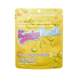 Kushy Punch - Sativa Lemonade INDIVIDUAL GUMMIES 100MG