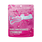Kushy Punch Sativa Strawberry INDIVIDUAL GUMMIES 100MG
